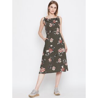 Exclusive Women Purys Women Green A Line Dress 2025 at ShopCircuit | ONDC