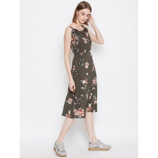 Exclusive Women Purys Women Green A Line Dress 2025 at ShopCircuit | ONDC