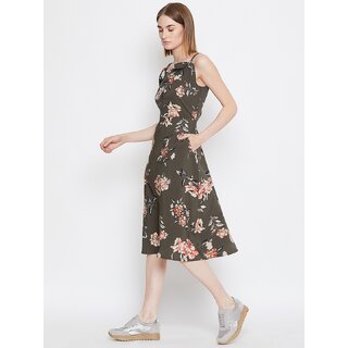 Exclusive Women Purys Women Green A Line Dress 2025 at ShopCircuit | ONDC