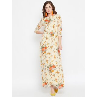 New Women Purys Women Beige Maxi Dress 2025 at ShopCircuit | ONDC