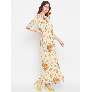 New Women Purys Women Beige Maxi Dress 2025 at ShopCircuit | ONDC