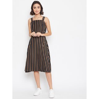 Latest Women Purys Women Black Fit & Flare Dress 2025 at ShopCircuit | ONDC