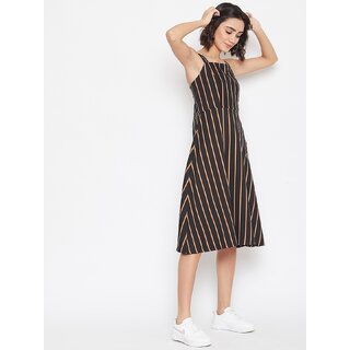 Latest Women Purys Women Black Fit & Flare Dress 2025 at ShopCircuit | ONDC