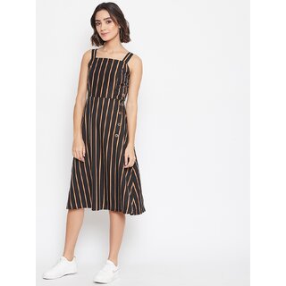 Latest Women Purys Women Black Fit & Flare Dress 2025 at ShopCircuit | ONDC