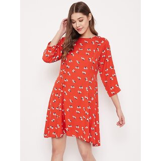 Luxurious Women Purys Women Red A Line Dress 2025 at ShopCircuit | ONDC