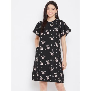 Elegant Women Purys Women Black A Line Dress 2025 at ShopCircuit | ONDC