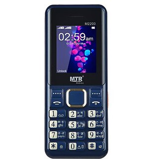 MTR M2200 (Dual Sim, 1.77 Inch Display, 3000 mAh Battery, Blue) - Mobile Phone | Buy online on ZillyBuy