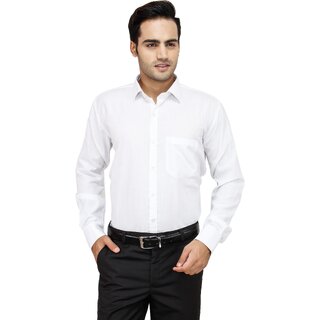 Modern Men Baleshwar Men White Solid Formal Shirt (Pack of 1) 2025 at ShopCircuit | ONDC