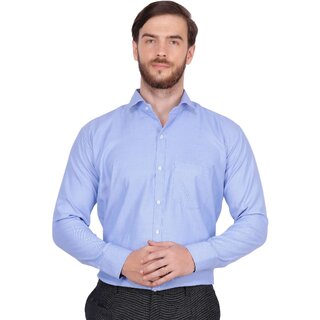 Exclusive Men Baleshwar Men Blue Solid Formal Shirt (Pack of 1) 2025 at ShopCircuit | ONDC