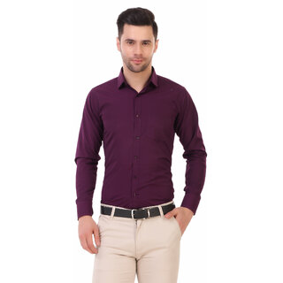 Top Men Baleshwar Men Purple Solid Formal Shirt (Pack of 1) 2025 at ShopCircuit | ONDC