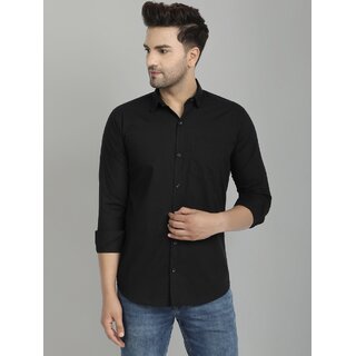 Exclusive Men Baleshwar Men Black Solid Regular Fit Casual Shirt 2025 at ShopCircuit | ONDC
