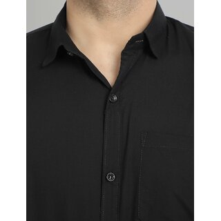 Exclusive Men Baleshwar Men Black Solid Regular Fit Casual Shirt 2025 at ShopCircuit | ONDC