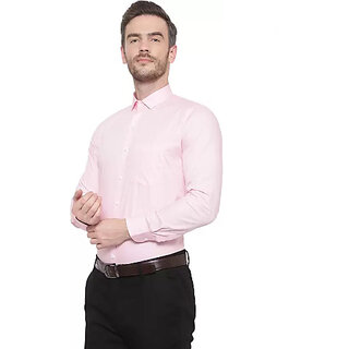 Stylish Men Baleshwar Men Pink Solid Formal Shirt (Pack of 1) 2025 at ShopCircuit | ONDC