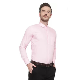 Stylish Men Baleshwar Men Pink Solid Formal Shirt (Pack of 1) 2025 at ShopCircuit | ONDC