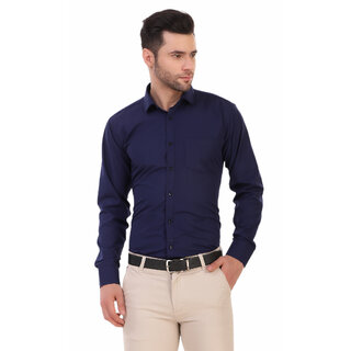 Chic Men Baleshwar Men Blue Solid Formal Shirt (Pack of 1 ) 2025 at ShopCircuit | ONDC