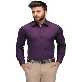 Trendy Men Baleshwar Men Purple Solid Formal Shirt (Pack of 1) 2025 at ShopCircuit | ONDC