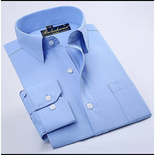 Modern Men Baleshwar Men Blue Solid Formal Shirt (Pack of 1) 2025 at ShopCircuit | ONDC
