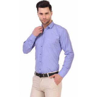 Modern Men Baleshwar Men Blue Solid Formal Shirt (Pack of 1) 2025 at ShopCircuit | ONDC