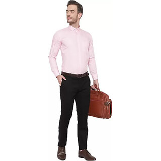 Elegant Men Baleshwar Men Pink Solid Formal Shirt (Pack of 1 ) 2025 at ShopCircuit | ONDC