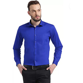 Premium Men Baleshwar Men Blue Solid Formal Shirt (Pack of 1 ) 2025 at ShopCircuit | ONDC