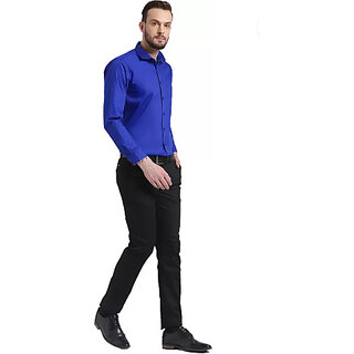 Premium Men Baleshwar Men Blue Solid Formal Shirt (Pack of 1 ) 2025 at ShopCircuit | ONDC