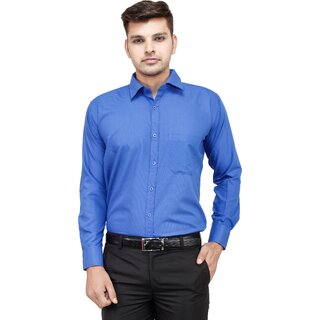 Top Men Baleshwar Men Blue Solid Formal Shirt (Pack of 1) 2025 at ShopCircuit | ONDC