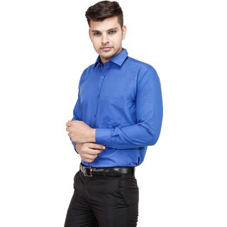 Top Men Baleshwar Men Blue Solid Formal Shirt (Pack of 1) 2025 at ShopCircuit | ONDC