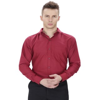 Top Men Baleshwar Men Maroon Solid Formal Shirt (Pack of 2) 2025 at ShopCircuit | ONDC