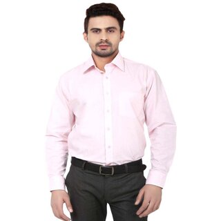 Trendy Men Baleshwar Men Pink Solid Formal Shirt (Pack of 1) 2025 at ShopCircuit | ONDC