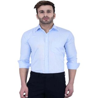 Exclusive Men Baleshwar Men Blue Solid Formal Shirt (Pack of 1) 2025 at ShopCircuit | ONDC