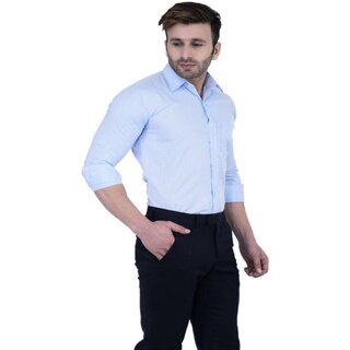 Exclusive Men Baleshwar Men Blue Solid Formal Shirt (Pack of 1) 2025 at ShopCircuit | ONDC