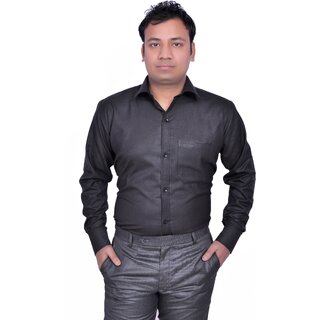 Top Men Baleshwar Men Black Solid Formal Shirt (Pack of 1) 2025 at ShopCircuit | ONDC