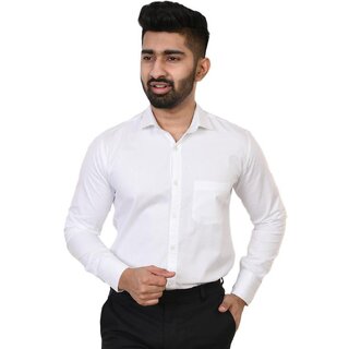 Trendy Men Baleshwar Mens White Regular Fit Formal Shirt (Pack of 1) 2025 at ShopCircuit | ONDC