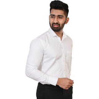 Trendy Men Baleshwar Mens White Regular Fit Formal Shirt (Pack of 1) 2025 at ShopCircuit | ONDC