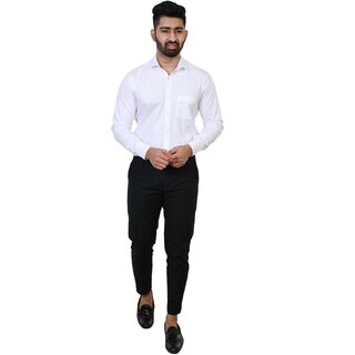 Trendy Men Baleshwar Mens White Regular Fit Formal Shirt (Pack of 1) 2025 at ShopCircuit | ONDC