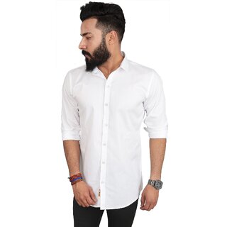 Modern Men Baleshwar Men White Solid Casual Shirt (Pack of 1) 2025 at ShopCircuit | ONDC