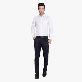 Trendy Men Baleshwar Mens White Slim Fit Formal Shirt (Pack of 1) 2025 at ShopCircuit | ONDC