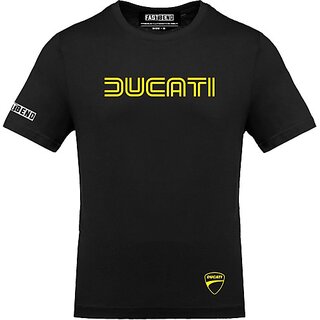 Best Men FastB Men Typography Round Neck Black T-Shirt 2025 at ShopCircuit | ONDC