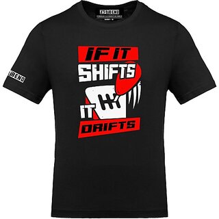 Modern Men FastB Men Printed Round Neck Black T-Shirt 2025 at ShopCircuit | ONDC