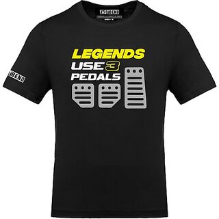 Modern Men FastB Men Printed Round Neck Black T-Shirt 2025 at ShopCircuit | ONDC