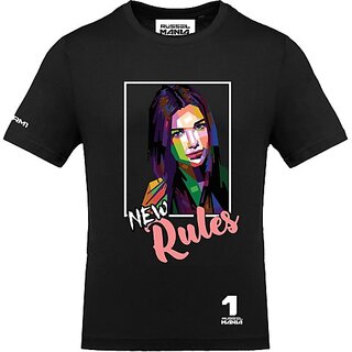 Stylish Men FastB Men Printed Round Neck Black T-Shirt 2025 at ShopCircuit | ONDC