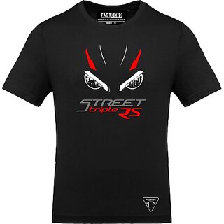 Latest Men FastB Men Typography Round Neck Black T-Shirt 2025 at ShopCircuit | ONDC