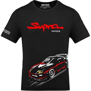 Latest Men FastB Men Typography Round Neck Black T-Shirt 2025 at ShopCircuit | ONDC