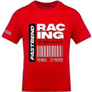 Latest Men FastB Men Typography Round Neck Red T-Shirt 2025 at ShopCircuit | ONDC
