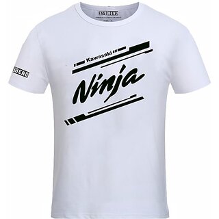 Elegant Men FastB Men Printed Round Neck White T-Shirt 2025 at ShopCircuit | ONDC