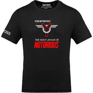 Affordable Men FastB Men Printed Round Neck Black T-Shirt 2025 at ShopCircuit | ONDC