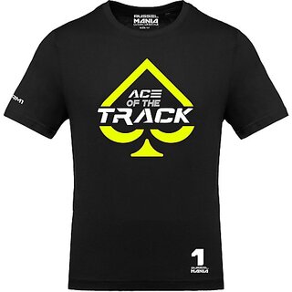 Stylish Men FastB Men Typography Round Neck Black T-Shirt 2025 at ShopCircuit | ONDC