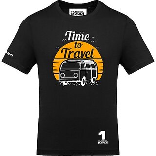 Stylish Men FastB Men Printed Round Neck Black T-Shirt 2025 at ShopCircuit | ONDC