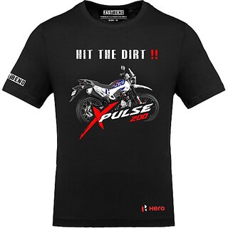 Latest Men FastB Men Printed Round Neck Black T-Shirt 2025 at ShopCircuit | ONDC