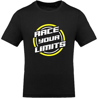 Best Men FastB Men Typography Round Neck Black T-Shirt 2025 at ShopCircuit | ONDC